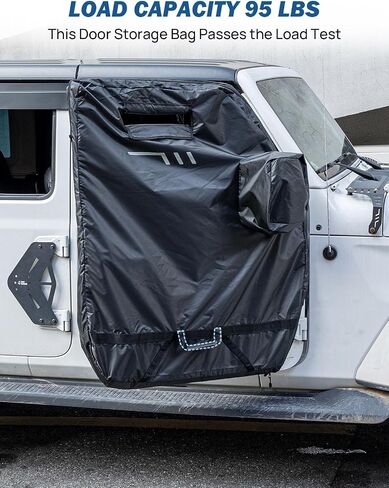 أكياس تخزين الباب الصلبة Joytutus متوافقة مع Wrangler CJ YJ TJ JK JL 2-Door 1976-2025 ، واقي الباب الصلب للمصارع JT 2020-2025 ، غطاء الأبواب مع حقيبة تخزين المرآة in Saudi Arabia