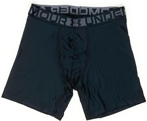 Under Armour Essential Tech 6 بوصة Boxerjock - 3 عبوات (الولايات المتحدة، Alpha، X-Large، عادي، عادي، أسود/أخضر/رمادي) in Saudi Arabia