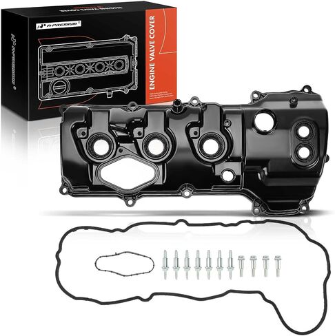 A-Premium Upgraded Aluminum Left Engine Valve Cover with Gasket and Bolts Compatible with Ford F-150 2013-2016, Transit-150/250/350/350HD, Expedition & Lincoln Navigator, 3.5L Turbo Engine Only in Saudi Arabia