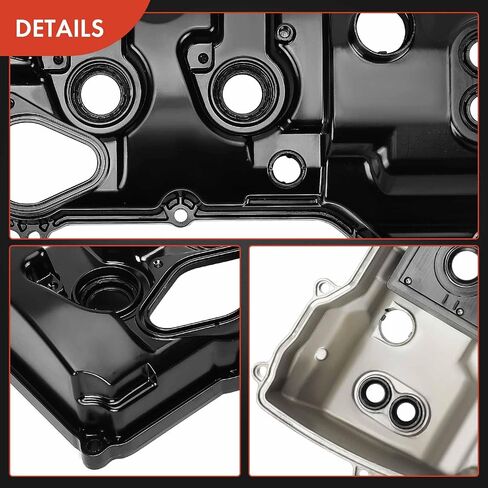 A-Premium Upgraded Aluminum Left Engine Valve Cover with Gasket and Bolts Compatible with Ford F-150 2013-2016, Transit-150/250/350/350HD, Expedition & Lincoln Navigator, 3.5L Turbo Engine Only in Saudi Arabia