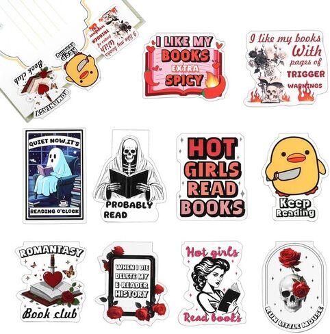 مرجعية مغناطيسية مضحكة - 10 PC FUN PUN CUTE MAGNET BOOK MARKS THE THE WOMEN in Saudi Arabia