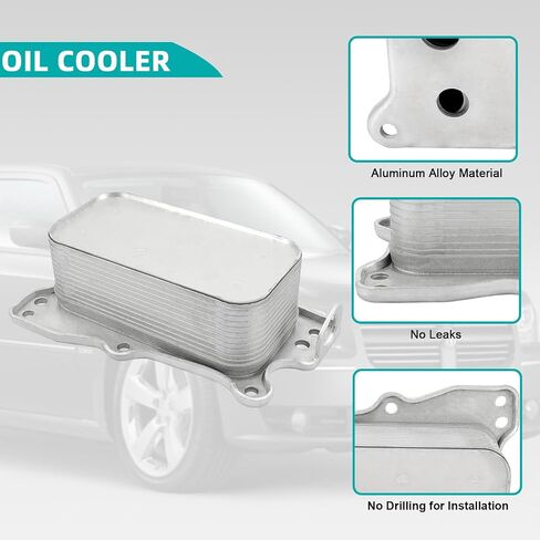 2721880001 Engine Oil Cooler For 2005-2015 Mercedes-Benz C230 C280 C300 C350 CLK350 E350 GLK350 ML350 ML450 R350 S400 SLK280 SLK300 SLK350 2.5L 3.0L 3.5L V6, Replaces 5989070190 A5989070190 in Saudi Arabia