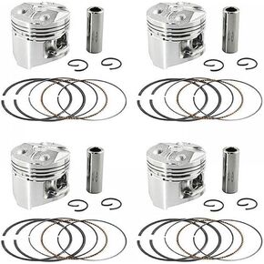 Motorcycle Piston And Piston Rings Kit 48mm 48.25mm 48.5mm Compatible With Various FZR250 FZ250 Models(1 Set 48.25mm) in Saudi Arabia