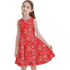 Girls Sleeveless Tropical Summer Dress for Beach and Parties in Saudi Arabia