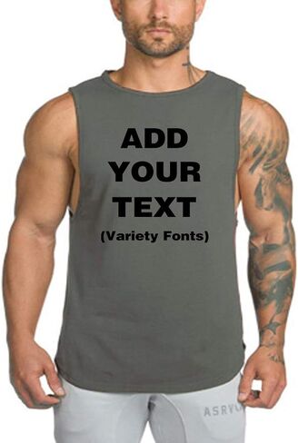 مخصصات Pullover Sports Dry Fit Tank Tops Sweatshirt أضف نصك الخاص للرجال in Kuwait