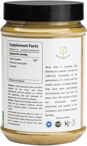 bixa BOTANICAL Holy Basil Extract Veg Capsules 60 Count (450mg) (Tulsi/Tulasi) | Herbal Supplement to Anti-Oxidant | Immunity Booster. in Kuwait