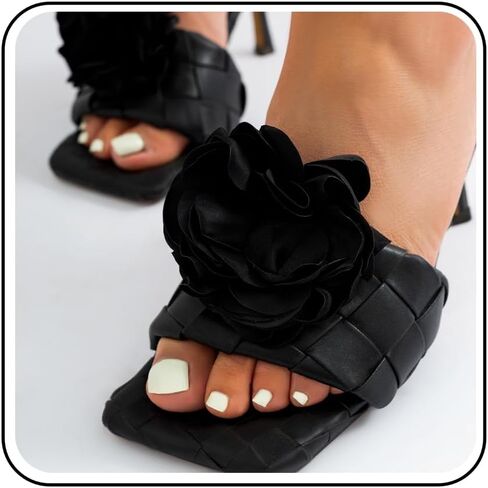 Vintage Decorative Flower Shoe Clips Elegant Black Rose Floral Removable High Heels Buckles Wedding Bridal Shoes Accessories in Saudi Arabia