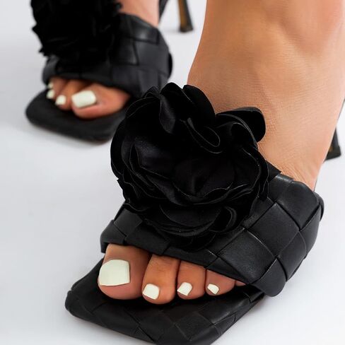 Vintage Decorative Flower Shoe Clips Elegant Black Rose Floral Removable High Heels Buckles Wedding Bridal Shoes Accessories in Saudi Arabia