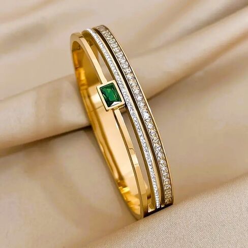 Versatile Luxe Bangle Bracelet – Perfect for Christmas, Weddings, Birthdays & Valentine’s Date, Traditional or Casual Wear in Kuwait
