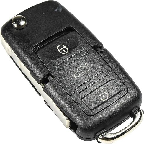 HQRP Folding Flip Key FOB Shell Remote Case w/ 4 Buttons Compatible with Jetta Volkswagen VW 2000 2001 2002 00 01 02 in Saudi Arabia
