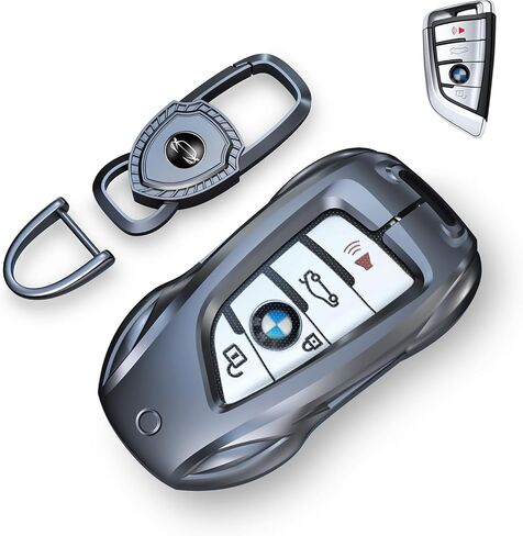 for BMW Key Fob Cover Case, Keychain, Metal Shell Cover Compatible for 2 4 5 6 7 Series X1 X2 X3 X4 X5 X6 M8 M7 M6 M5 M4 M3 M2 M1 430i 340i 840i 2015-2023 (Classic Black，for Benz-B) in Saudi Arabia