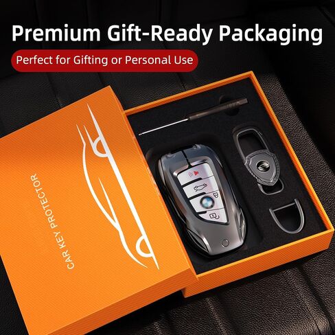 for BMW Key Fob Cover Case, Keychain, Metal Shell Cover Compatible for 2 4 5 6 7 Series X1 X2 X3 X4 X5 X6 M8 M7 M6 M5 M4 M3 M2 M1 430i 340i 840i 2015-2023 (Classic Black，for Benz-B) in Saudi Arabia