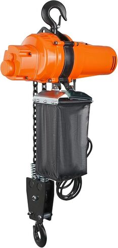 VEVOR Electric Chain Hoist, 2200 lbs Load, 20 ft Lifting Height, 120V, Single Phase Overhead Crane with Chain, 328 ft Wireless & 15 ft Wired Remote Control for Garage, Shop, and Home in Saudi Arabia