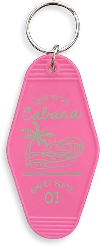 Keys To The Cabana Vintage Style Motel Keychain Key Tag 3.5" in Saudi Arabia