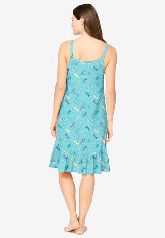 Dreams & Co. بالإضافة إلى الحجم أكمام Chemise Chemise Sleepshirt in Kuwait