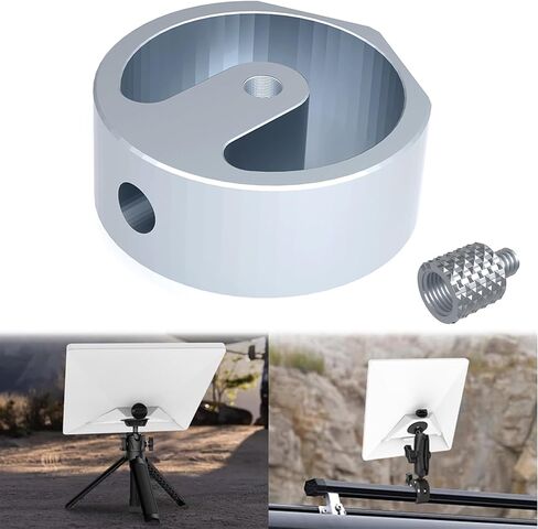 محول Starlink Mini مع 1/4"-20 (الحجم الأكثر شيوعًا) - محول رأس كروي مزدوج برأس كروي 360 درجة - ملحقات Starlink Mini Mount - مجموعة تثبيت Stalink Mini - - لـ RV/السيارة/البيك اب in Saudi Arabia