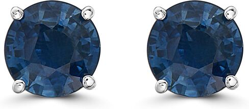Le Vian Gemstone Round Stud أقراط للنساء | أزرار الذهب 14K لها في إعداد الشق الكلاسيكي | أقراط أنيقة تدفع إلى الوراء in Kuwait