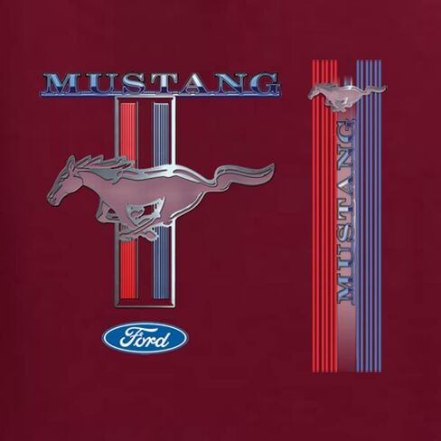 Wild Bobby Ford Mustang Classic Pony USA Logo Emblem Cars and Trucks Front and Back Unisex Graphic Hoodie Sweatshirt in Saudi Arabia