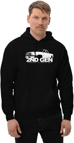 Aggressive Thread 2nd Gen Truck Hoodie Mens Second Generation 1994-2002 12v or 24v Diesel or Gas Pickup Sweatshirt in Kuwait