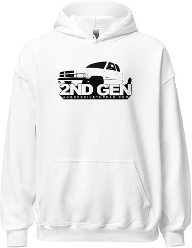 Aggressive Thread 2nd Gen Truck Hoodie Mens Second Generation 1994-2002 12v or 24v Diesel or Gas Pickup Sweatshirt in Kuwait