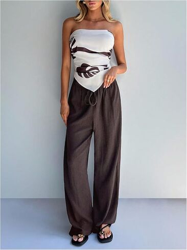 سراويل الساق الواسعة ذات الساق الواسعة من غورجليتر نساء 2025 سراويل فضفاضة كبيرة الحجم in Kuwait