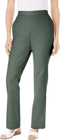 Woman Within Plus Size Straight Leg Linen Pant in Saudi Arabia