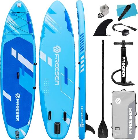 Premium Stand Up Paddle Board with Durable SUP Accessories & Carry Bag | Color Conbination Design Wide Stance, Surf Control, Non-Slip Deck, Leash, Paddle and Pump for Youth & Adult in Saudi Arabia