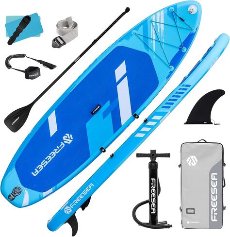 Premium Stand Up Paddle Board with Durable SUP Accessories & Carry Bag | Color Conbination Design Wide Stance, Surf Control, Non-Slip Deck, Leash, Paddle and Pump for Youth & Adult in Saudi Arabia