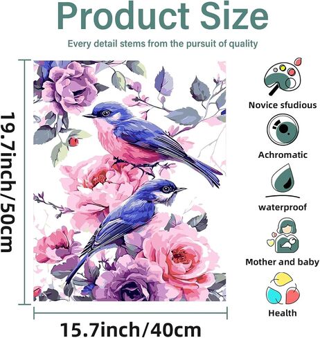 Aestalrcus Paint by Numbers Kit for Adults,Landscape Adult Paint by Number Kits,Painting by Number for Adults Beginner for Gift Home Wall Decor 16 * 20 Inch in Kuwait