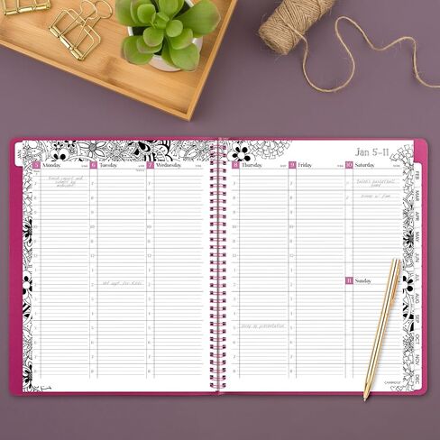 Cambridge 2026 Planner ، Weekly & Monthly ، 8.5 "× 11" ، كبير ، فيينا (122-905-26) in Saudi Arabia