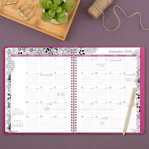 Cambridge 2026 Planner ، Weekly & Monthly ، 8.5 "× 11" ، كبير ، فيينا (122-905-26) in Saudi Arabia