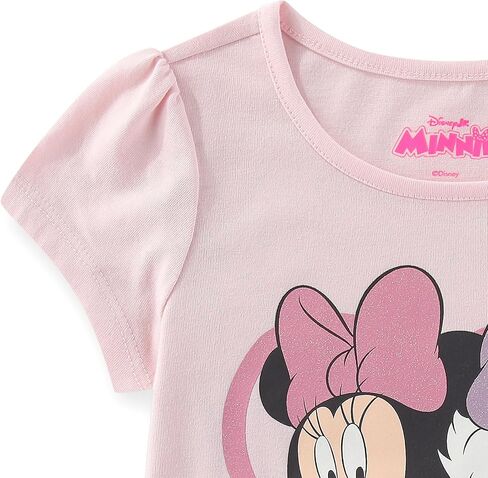 Disney Minnie Mouse and Daisy Duck Girls Short Sleeve T-Shirt for Toddler and Big Kids in Saudi Arabia
