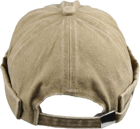 Washed Cotton Docker Cap, Unisex Brimless, Rolled Cuffed Men Skull Beanie, Harbour Pigment Dyed Hat in Saudi Arabia