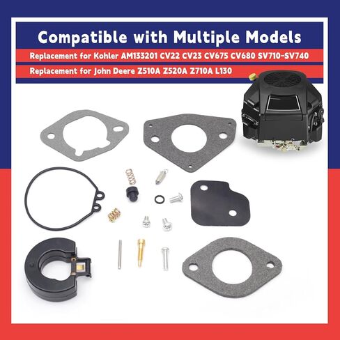 24 757 46-S تسرب مكافأة للمكربن البناء البديل لـ Kohler AM133201 CV22 CV23 CV675 CV680 SV710-SV740 لجون ديري Z510A Z520A Z710A L130A in Saudi Arabia
