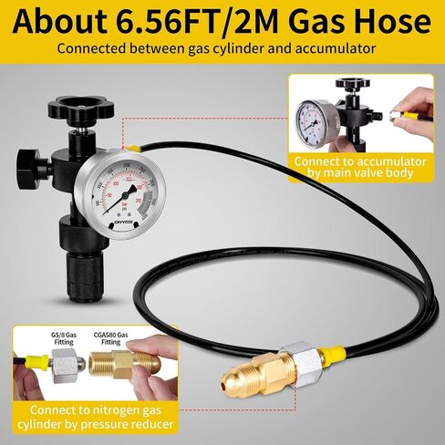 Hydraulic Pressure Test Kit with 5 Gauges(10/100/250/400/600bar) 13 Test Couplings 14 Tee Connectors 5 Test Hoses, Hydraulic Nitrogen Gauge Tester Set for Excavator Construction Machinery Mine in Kuwait