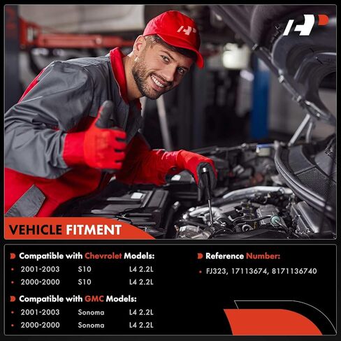 مجموعة من حقن الوقود A-premium مجموعة من 4 متوافقة مع شيفروليه S10 و GMC Sonoma ، 2000-2003 ، 2.2L ، استبدل# 17113674 ، 8171136740 in Saudi Arabia