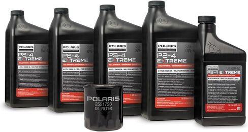 تشمل مجموعة تغيير زيت Polaris لـ Ranger XD 1500 مع محرك البروستار ، بما في ذلك نماذج الطاقم ، 4 ربعات من زيت PS-4 Extreme 0W-50 الاصطناعي الكامل ، مرشح زيت واحد ، 1 غسالة ، على الطريق UTV-2890883 in Saudi Arabia