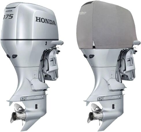 Oceansouth Custom Fit Vented Covers for Honda Outboard Engine (Gray, BF175-BF225 V6 3.5L (from 2010 up to 2024)) in Saudi Arabia