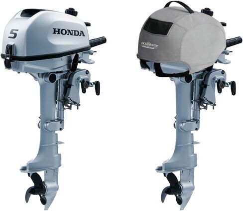 Oceansouth Custom Fit Vented Covers for Honda Outboard Engine (Gray, BF175-BF225 V6 3.5L (from 2010 up to 2024)) in Saudi Arabia