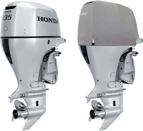 Oceansouth Custom Fit Vented Covers for Honda Outboard Engine (Gray, BF175-BF225 V6 3.5L (from 2010 up to 2024)) in Saudi Arabia