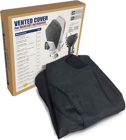 Oceansouth Custom Fit Vented Covers for Honda Outboard Engine (Gray, BF175-BF225 V6 3.5L (from 2010 up to 2024)) in Saudi Arabia