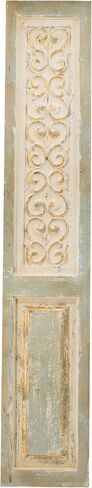 HEMM 14" x 78.5" Large Wooden Rectangle Hanging Panel, Decorative Wall Sculpture, Carved Wall Art in Saudi Arabia