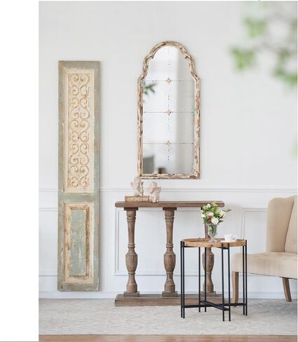 HEMM 14" x 78.5" Large Wooden Rectangle Hanging Panel, Decorative Wall Sculpture, Carved Wall Art in Saudi Arabia