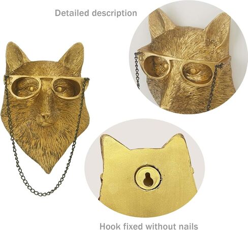 Rabbit Head Resin Animal Wall Mount Art Decor Bronzed Bunny Wall Hanging Ornaments Vintage Art Wall Sculptures Home Decoration for Bedroom Holiday Gifts in Kuwait