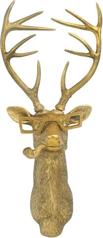 Rabbit Head Resin Animal Wall Mount Art Decor Bronzed Bunny Wall Hanging Ornaments Vintage Art Wall Sculptures Home Decoration for Bedroom Holiday Gifts in Kuwait