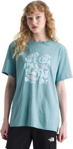 THE NORTH FACE Women's Evolution Phrase Short Sleeve Tee | Cotton Shirt with a Logo Graphic in Saudi Arabia