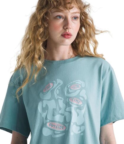 THE NORTH FACE Women's Evolution Phrase Short Sleeve Tee | Cotton Shirt with a Logo Graphic in Saudi Arabia