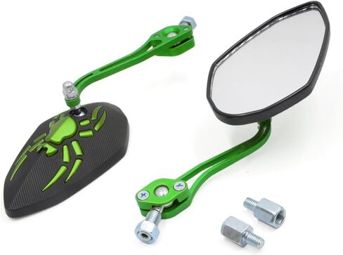 8mm 10mm thould dia pattern storevike staribike rearview mirror mirror green auto parts in Kuwait