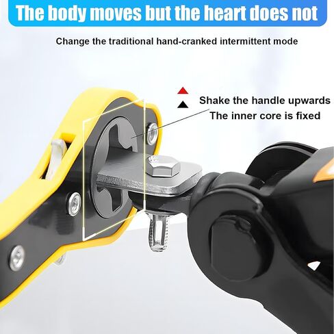 مفتاح Car Jack Ratchet ، 360 محول مقص مقص لتوفير العمالة مع مقبض طويل ، أداة وجع لعجلة الإطارات العالمي للسيارات الصغيرة ، تتناسب مع سيارات صغيرة سيارات سيارات صغيرة in Saudi Arabia
