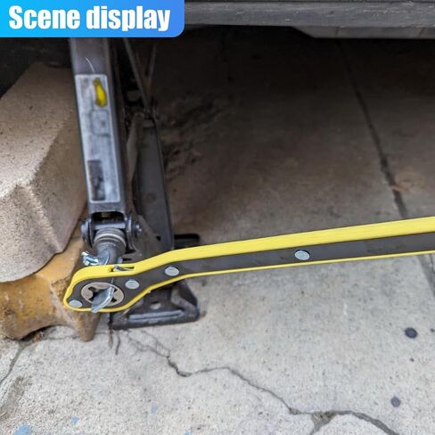 مفتاح Car Jack Ratchet ، 360 محول مقص مقص لتوفير العمالة مع مقبض طويل ، أداة وجع لعجلة الإطارات العالمي للسيارات الصغيرة ، تتناسب مع سيارات صغيرة سيارات سيارات صغيرة in Saudi Arabia